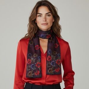 Liz Claiborne Vintage Sheer Oblong Scarf